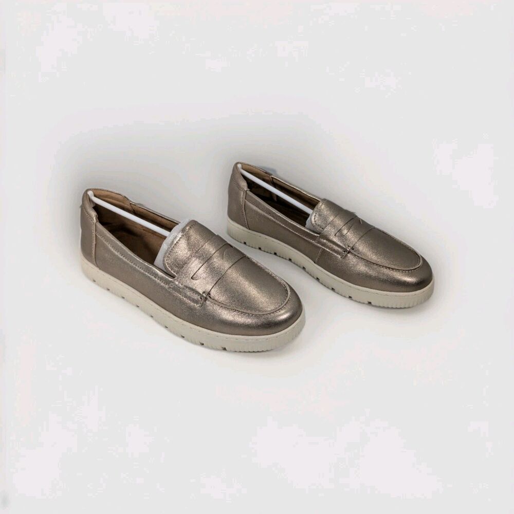 Easy Spirit Womens Size 11W Karin eFlex Slip On Loafers Bronze Leather NIB - Picture 3 of 15